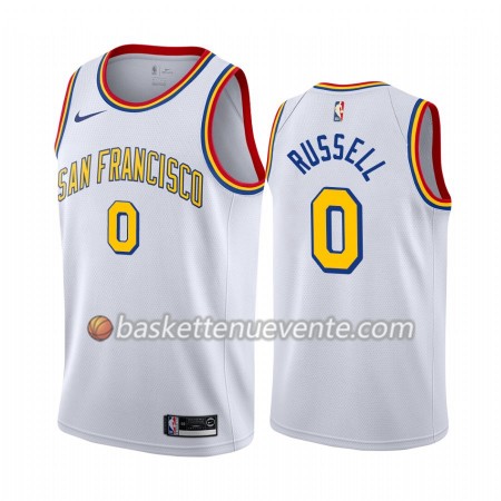 Maillot Basket Golden State Warriors D'Angelo Russell 0 2019-20 Nike Classic Edition Swingman - Homme